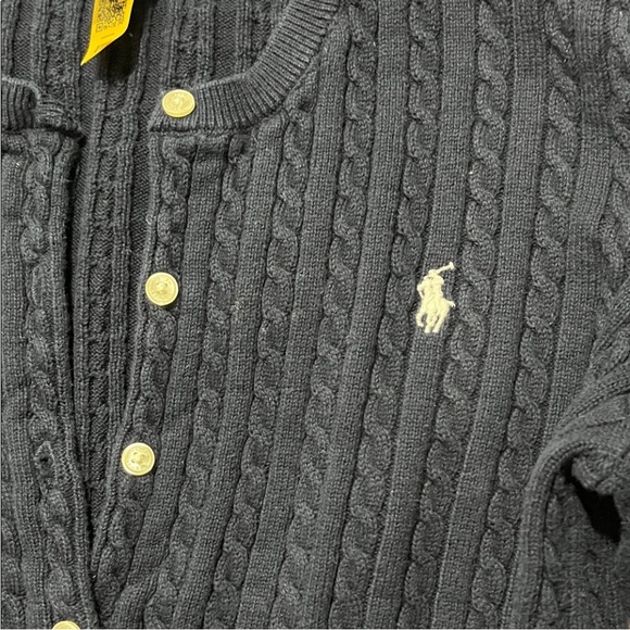 Polo Ralph Lauren Navy Cable Knit Sweater - Picture 2 of 5